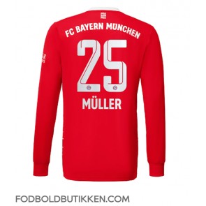 Bayern Munich Thomas Muller #25 Hjemmebanetrøje 2022-23 Langærmet
